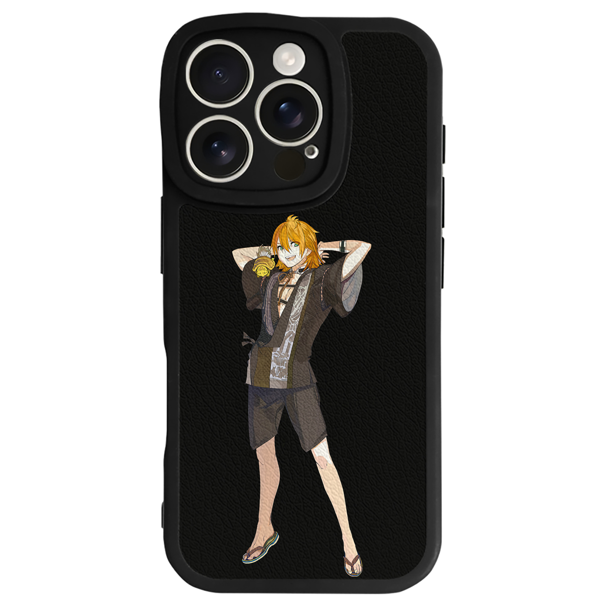 （画像用） 刀剣乱舞 Touken Ranbu 【iPhone 16シリーズ対応】シリコンスマホケース（レザー調） 材質：シリコン